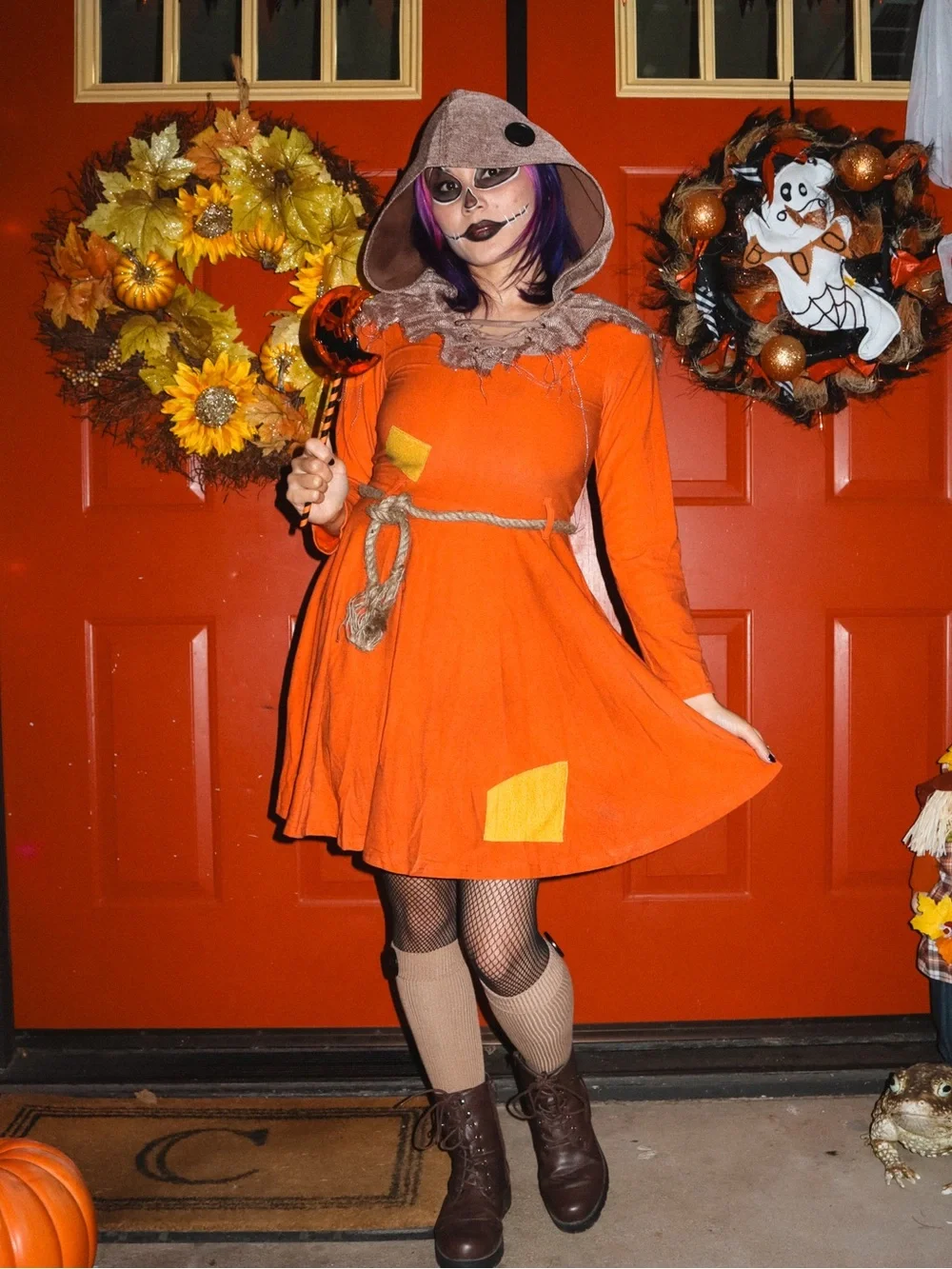Trick’r Treat Sam Costume Child Girl XL + Sam Lollipop